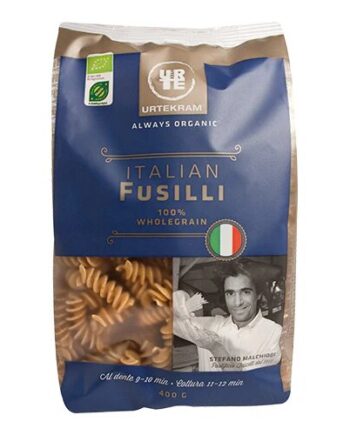 Fusilli Fuldkorn  Skruer  øko  400 Gram