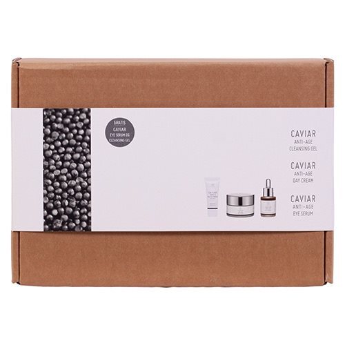 Gaveæske Caviar Cleansing Gel Day Creme  Eye Serum Værdi 435 -   Stk