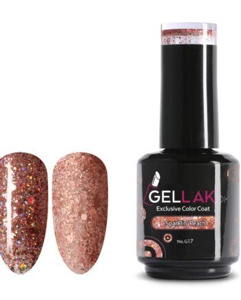 Gel Neglelak Fersken   15 Ml   Sparklin  Peach No  G17   Gellak Dk