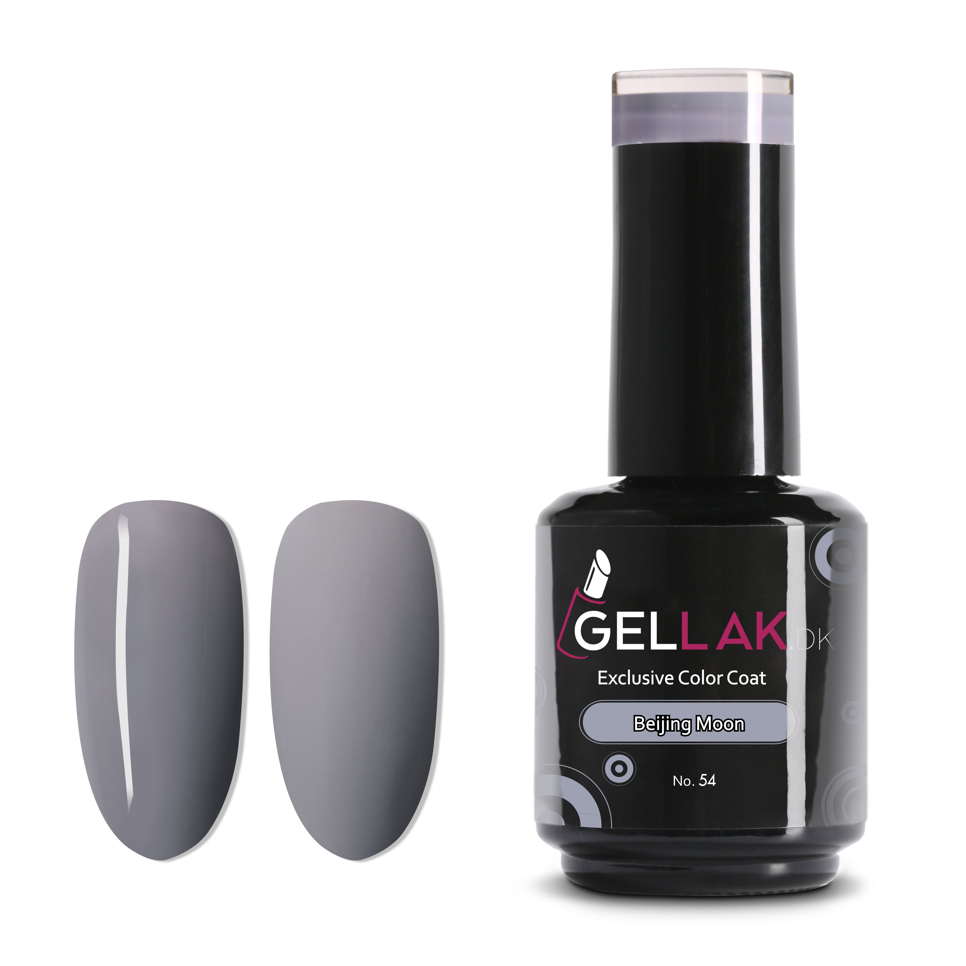 Gel Neglelak Grå   15 Ml   Beijing Moon No  54   Gellak Dk
