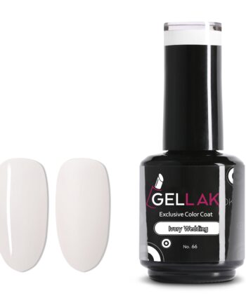 Gel Neglelak Mælkehvid   15 Ml   Ivory Wedding No  66   Gellak Dk