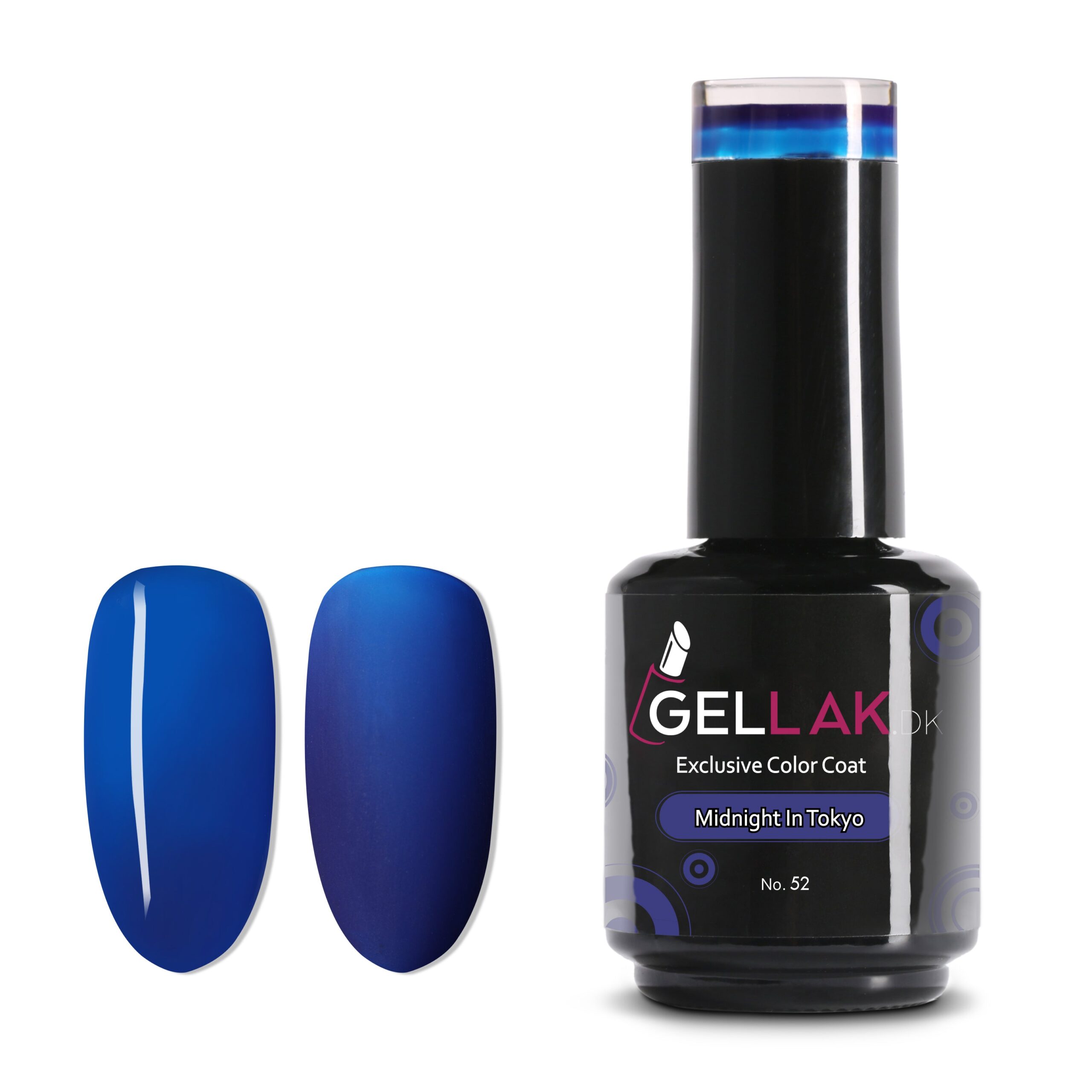 Gel Neglelak Mørkeblå 15 Ml Midnight In Tokyo No 52 Gellak Dk