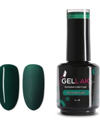 Gel Neglelak Mørkegrøn   15 Ml   Rainforest Nights No  48   Gellak Dk