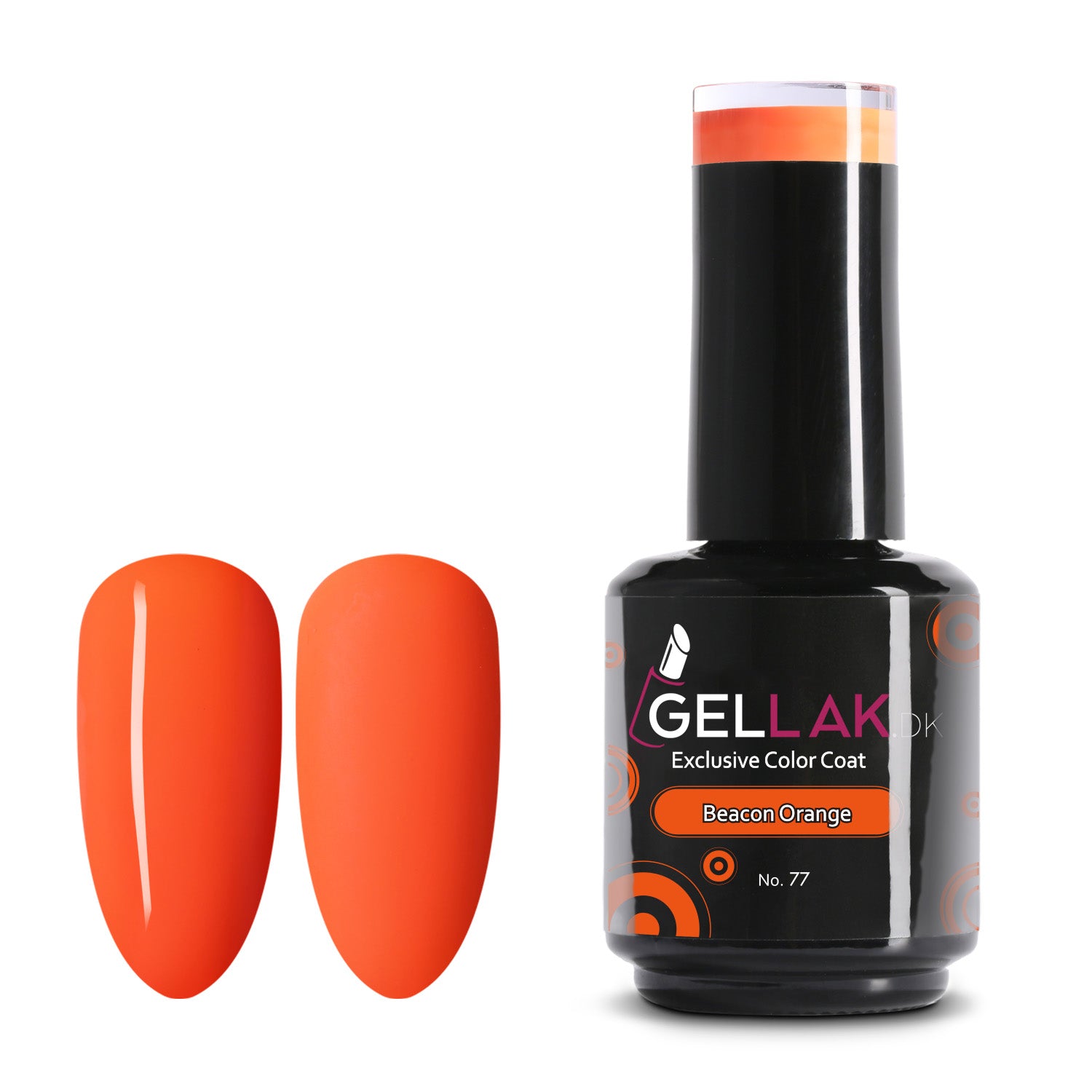 Gel Neglelak Orange   15 Ml   Beacon Orange No  77   Gellak Dk