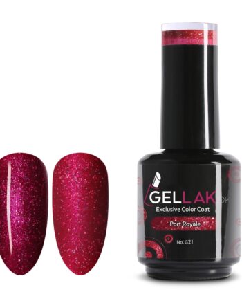 Gel Neglelak Rød Glimmer   15 Ml   Port Royale No  G21   Gellak Dk