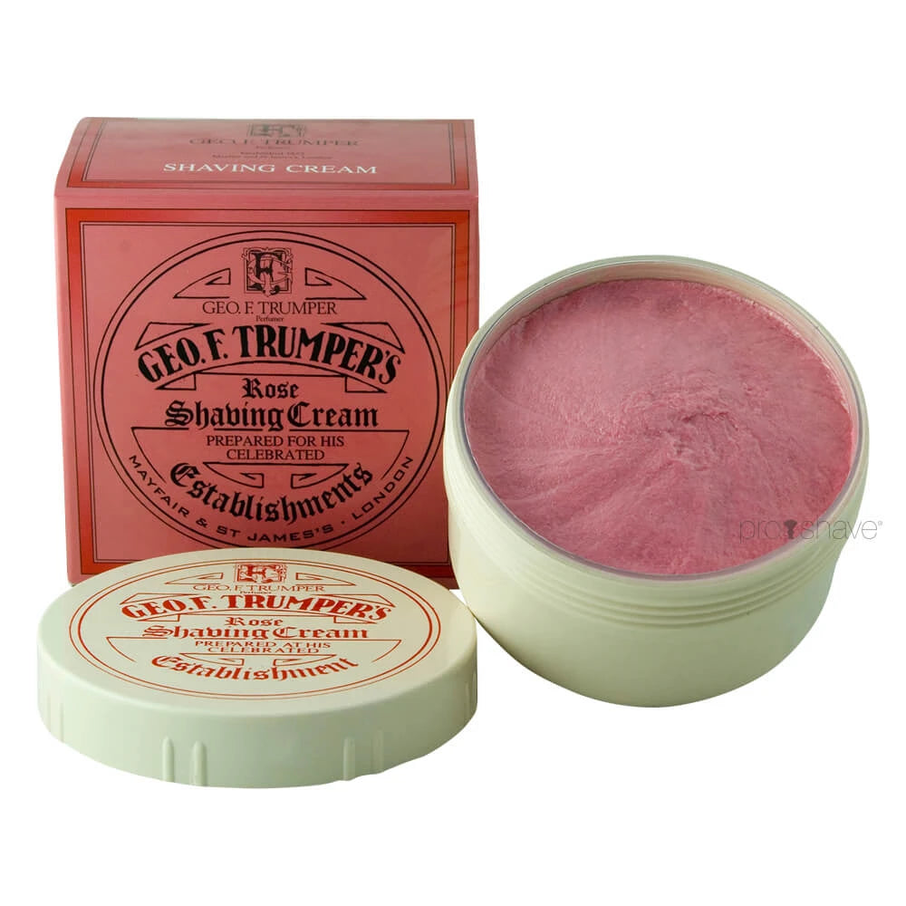Geo Trumper Barbercreme Skål Rose 200 Gr