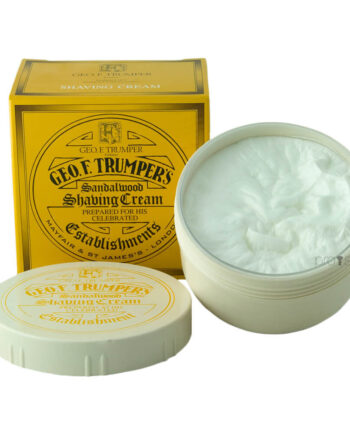Geo    Trumper Barbercreme   Skål  Sandeltræ  200 Gr
