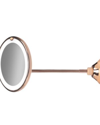 Gillian Jones X10 Led Light Goose-neck Suction Mirror Rosegold