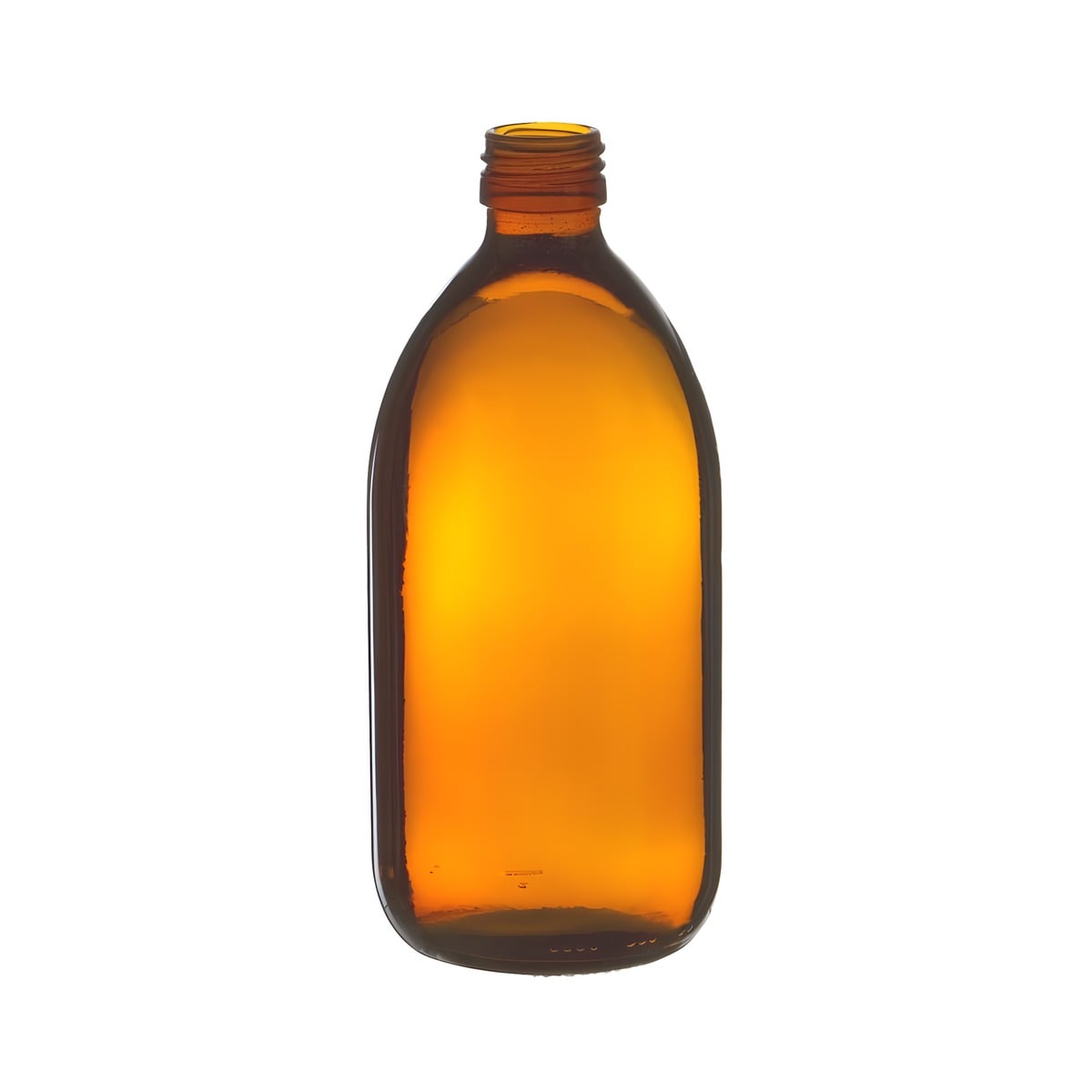 500 Ml Brun Glasflaske 28 410
