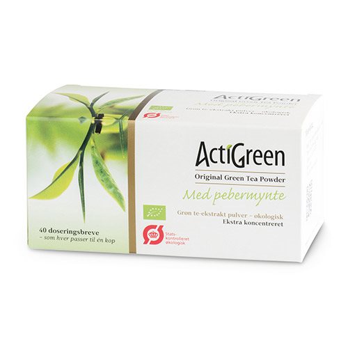 Grøn Te Med Pebermynte Actigreen 40 Breve