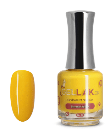 Gul Vandbaseret Neglelak    Quot Summer Yellow Quot  No  17   15 Ml   Gellak Dk