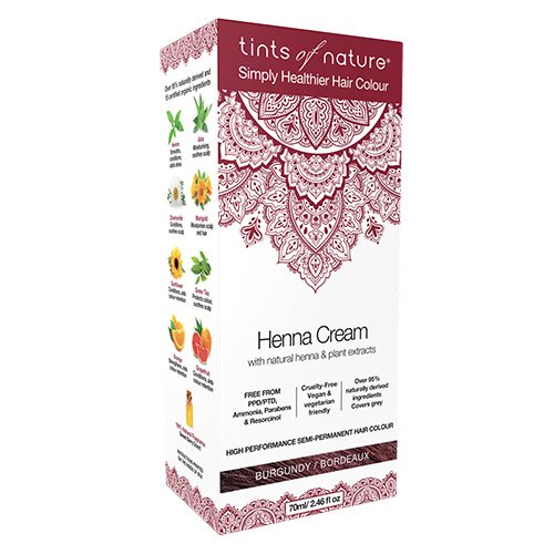 Hårfarve Henna Creme Burgundy Tints Of Nature  70 Ml
