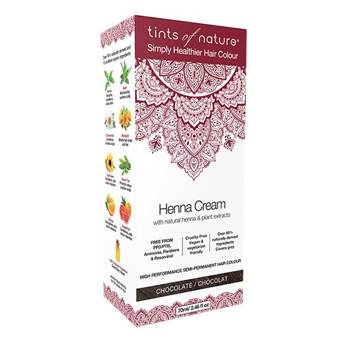 Hårfarve Henna Creme Chocolate Tints Of Nature  70 Ml
