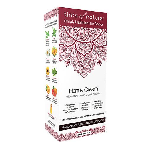 Hårfarve Henna Creme Mahogany Red Tints Of Nature  70 Ml