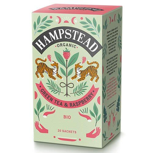 Hampstead Grøn Te   Hindbær økologisk 20 Breve