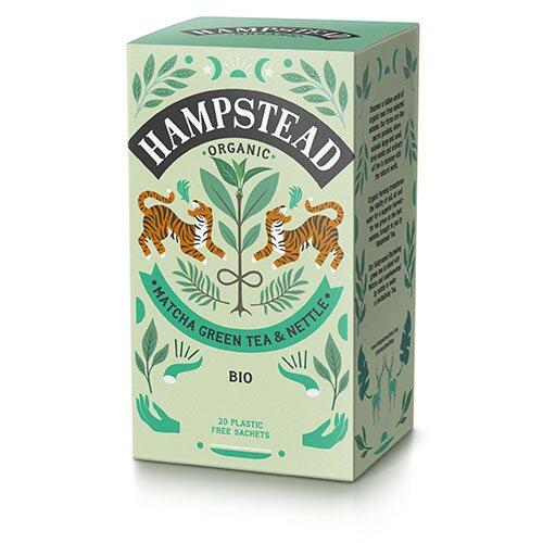Hampstead Matcha Grøn Te   Brændenælde økologisk 20 Breve