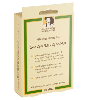 Hanne Bang Ekstra Strips Til Sugaring Wax  40stk