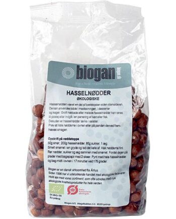Hasselnødder øko  400 Gram