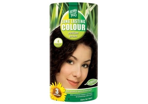 Hennaplus   Hårfarve Medium Brown Long Lasting Colour 40 Ml