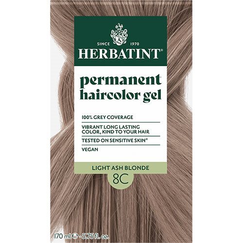 Herbatint 8c Hårfarve Light Ash Blonde 170 Ml