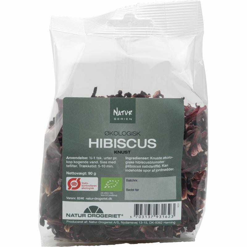Hibiscus Knust økologisk 90 Gram