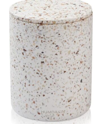 Humdakin Bologna Terrazzo Vase Med Låg  Rød Beige