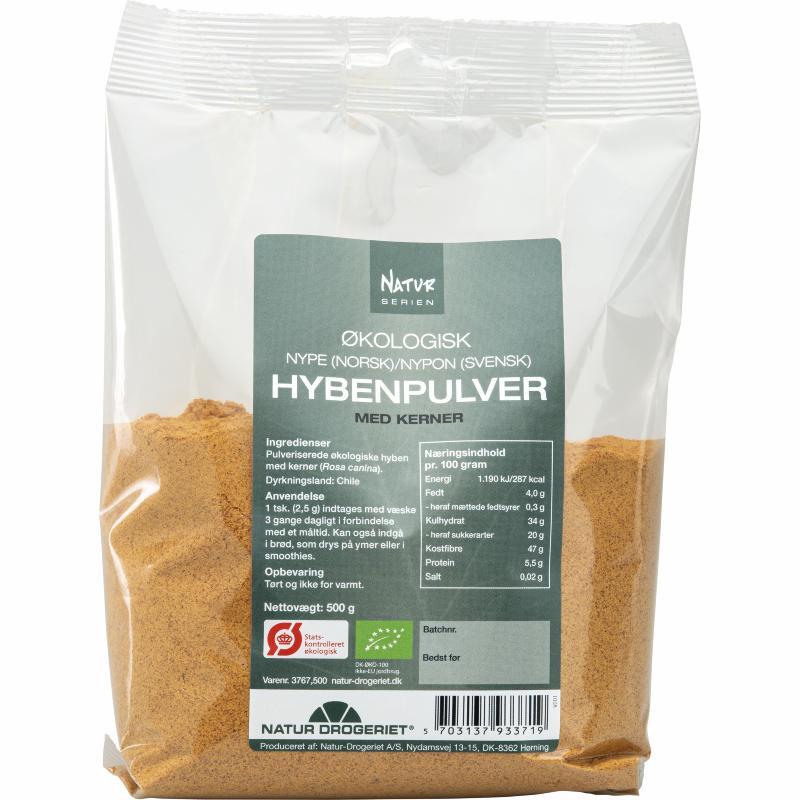 Hyben Pulver  Fin økologisk 500 Gram
