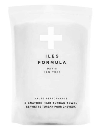 Iles Formula Hair Turban Towel White