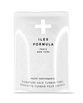 Iles Formula Signature Hair Turban Towel White
