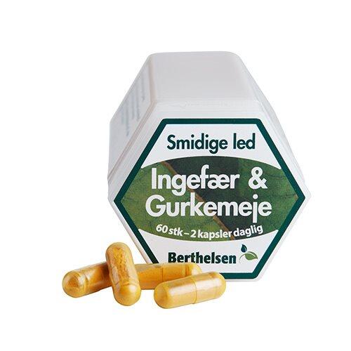 Ingefær   Gurkemeje Berthelsen 60 Kapsler