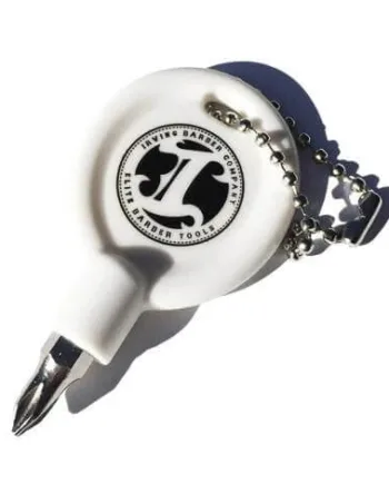 Irving Barber Company Key Chain    Logo