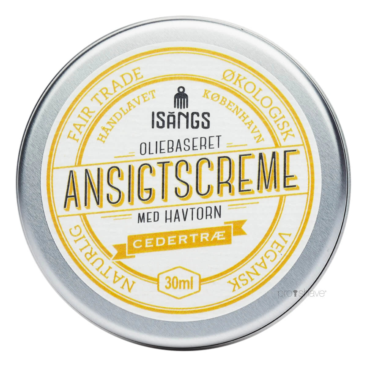 Isangs Ansigtscreme Med Havtorn Cedertræ 30 Ml