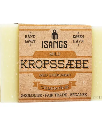 Isangs Mild Kropssæbe Med Sheasmør  Cedertræ  90 Gr