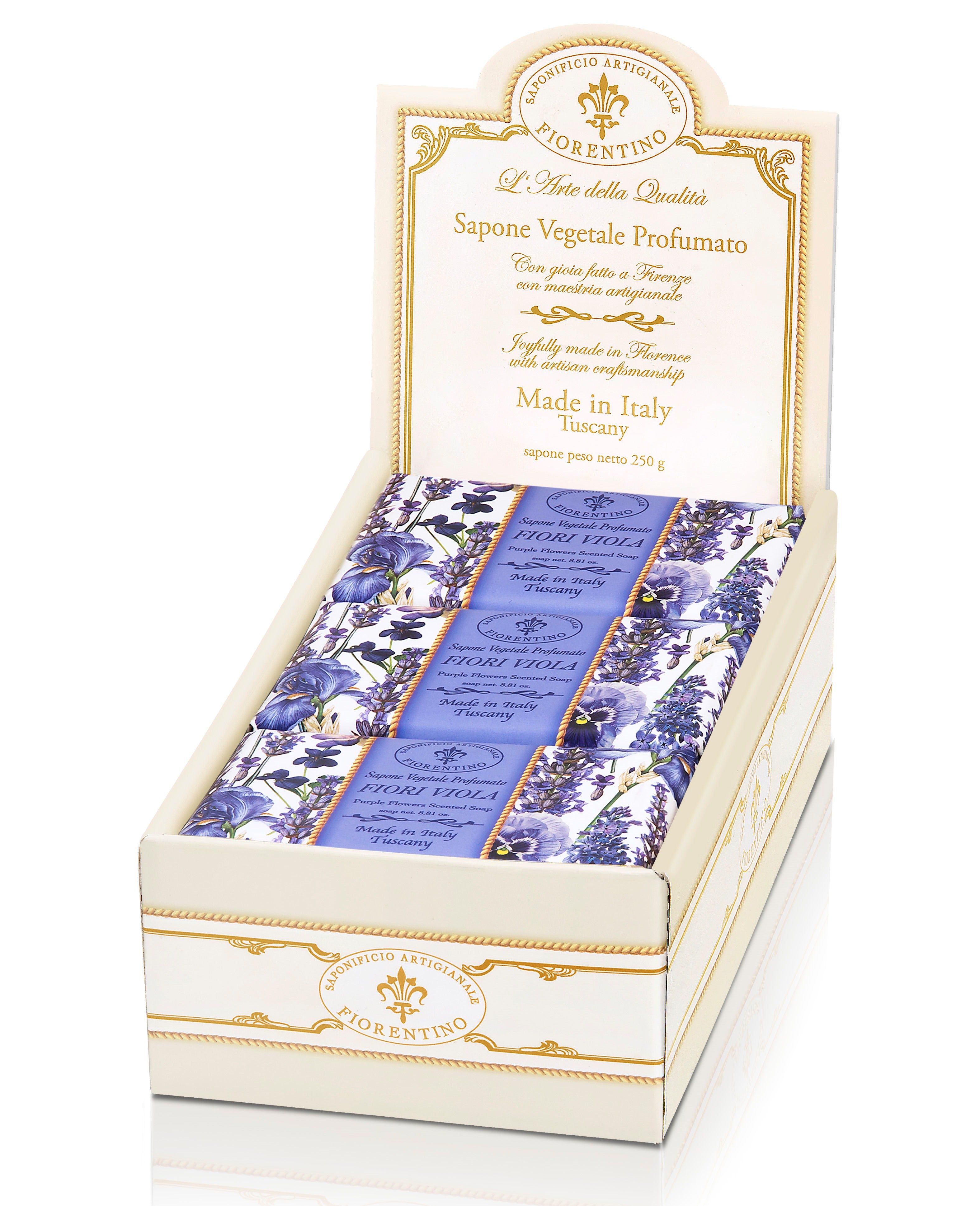 Italiensk Fiorentino Håndsæbe  Fiori Viola 250g