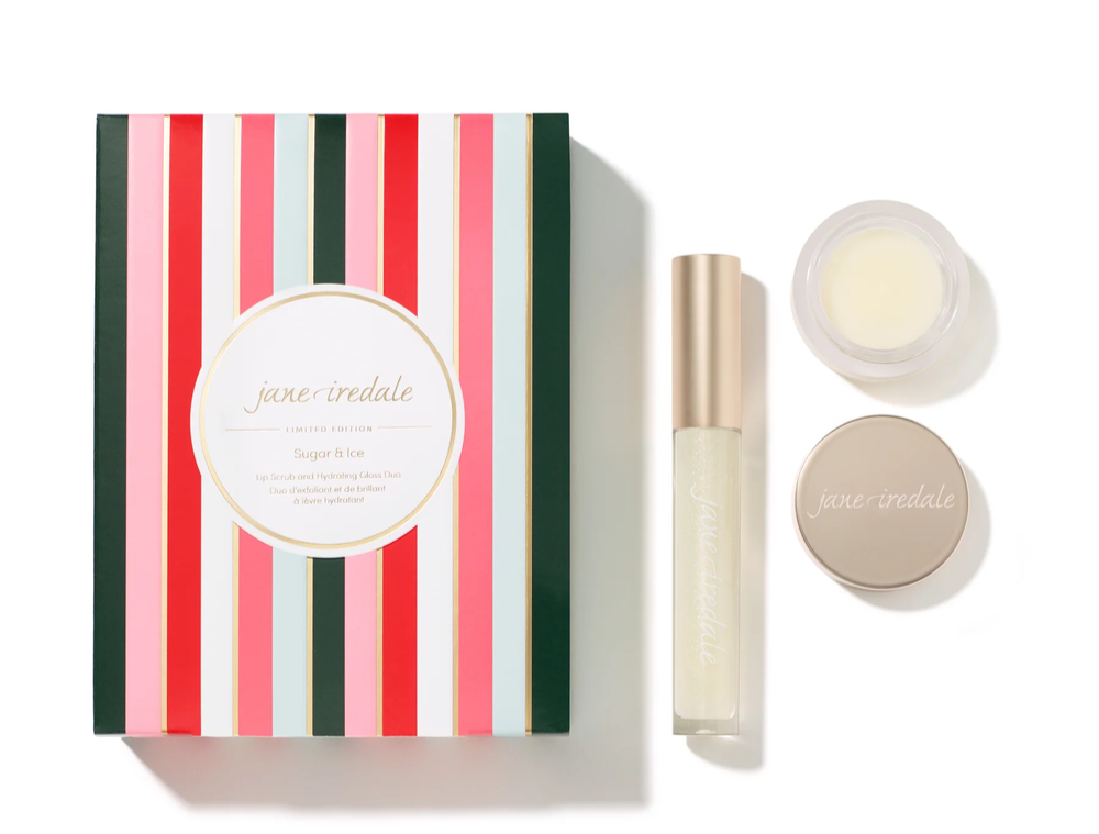 Jane Iredale Gaveæske Sugar Ice Lip Scrub Hydrating Gloss Duo