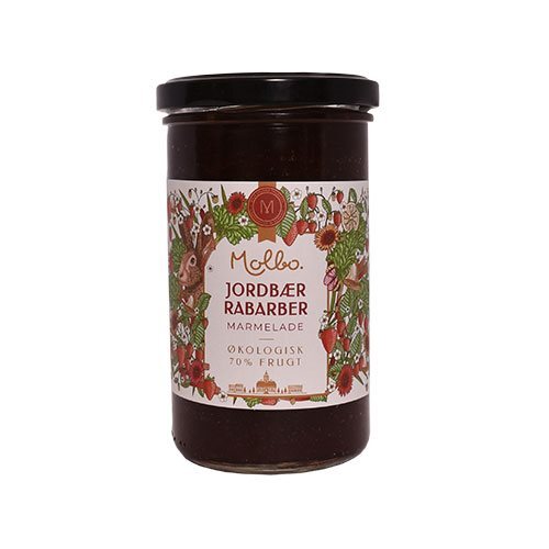 Jordbær   Rabarber Marmelade Molbo    290
