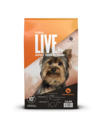 Kg  Probiotic Live Adult Mini Breeds Voksenfoder Laks Til Små Hunderacer