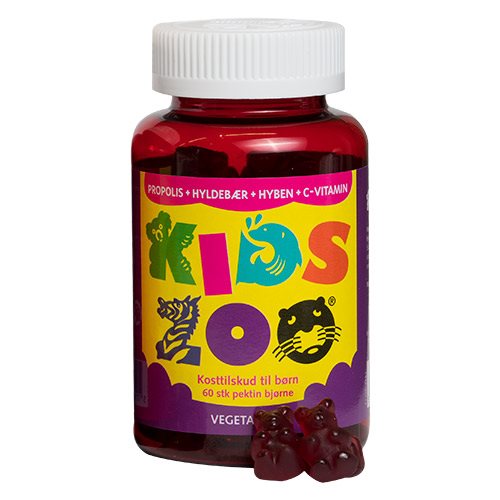 Kids Zoo Propolis   Hyld Hyben  -vit 60 Stk