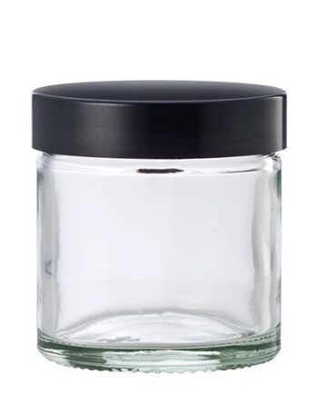 Klar Glaskrukke   Låg  60ml