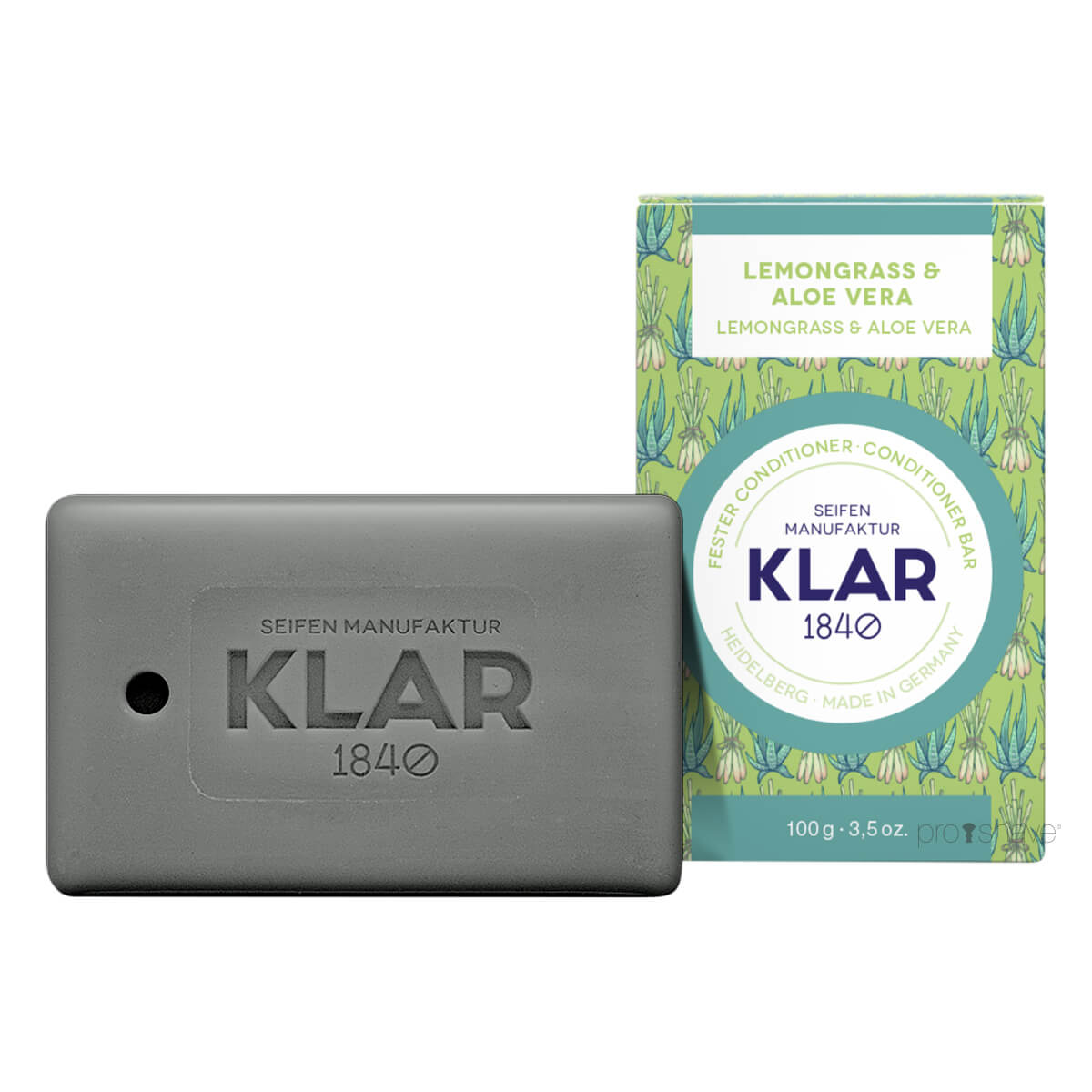 Klar Seifen Conditioner Bar Citrongræs Aloe Vera 100 Gr