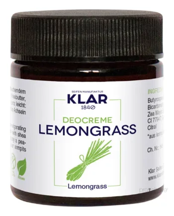 Klar Seifen Deodorant Creme  Citrongræs  30 Ml