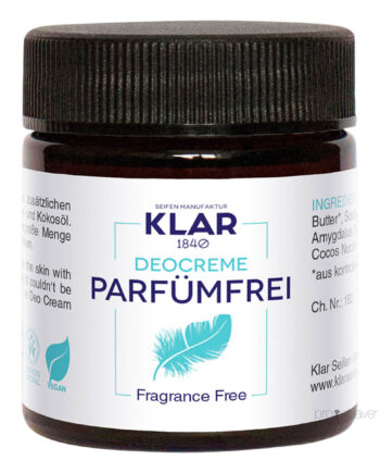 Klar Seifen Deodorant Creme  Parfumefri  30 Ml