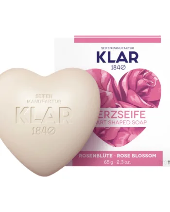 Klar Seifen Hjerteformet Sæbe  Rose  65 Gr