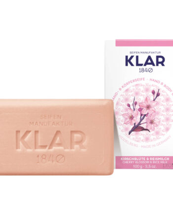 Klar Seifen Sæbe  Kirsebærblomst   Rismælk  100 Gr