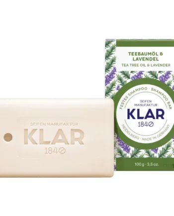 Klar Seifen Shampoo Bar  Tea Tree Oil   Lavendel  100 Gr