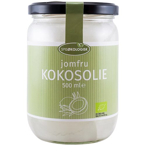 Kokosolie Koldpresset Extra Jomfru   Spis økologisk 500 Ml