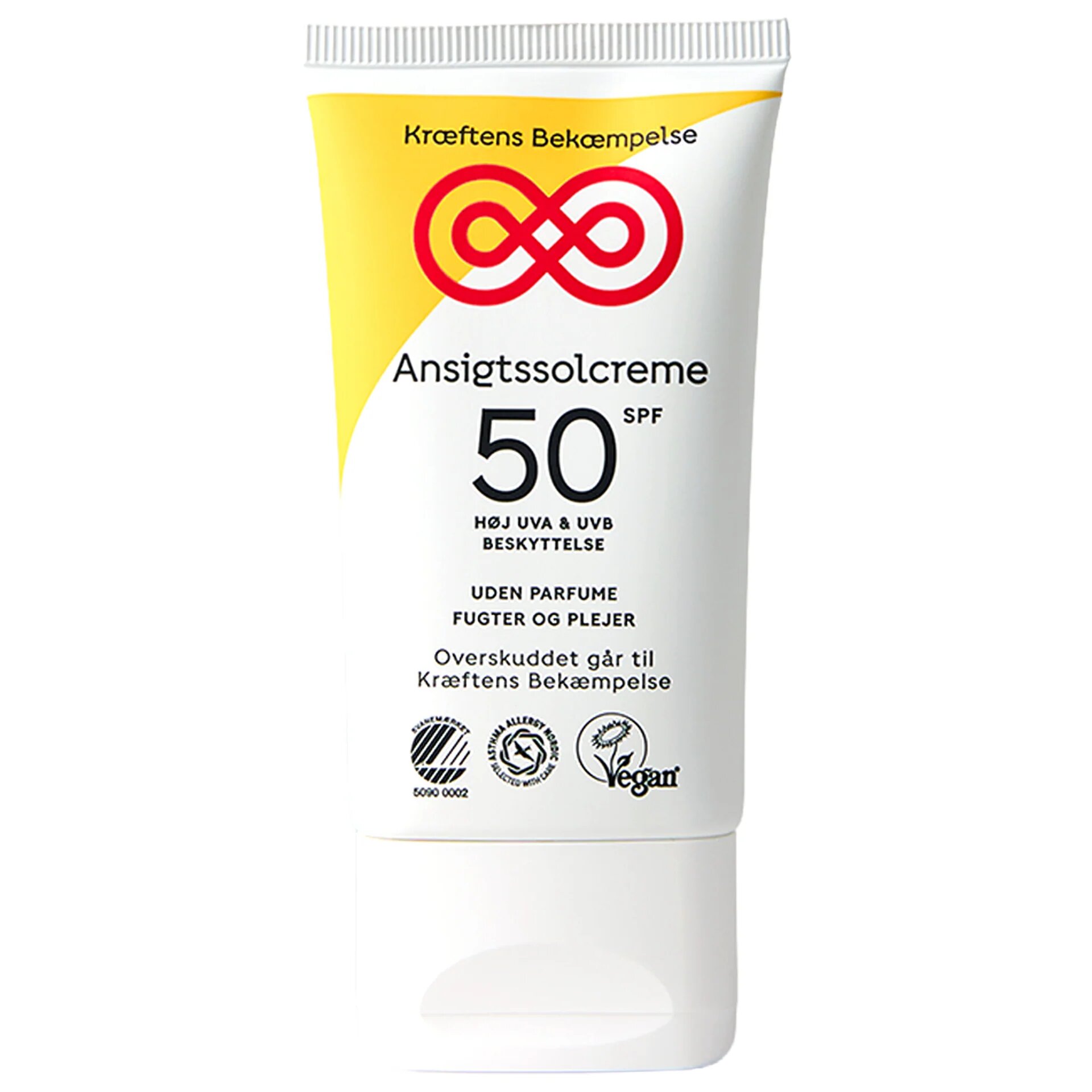 Kræftens Bekæmpelse Ansigtssolcreme Spf50 50 Ml