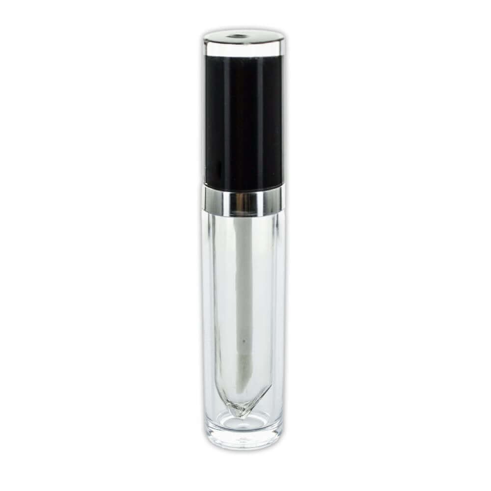Lip Gloss Hylster     Ml  Sort Og Sølv
