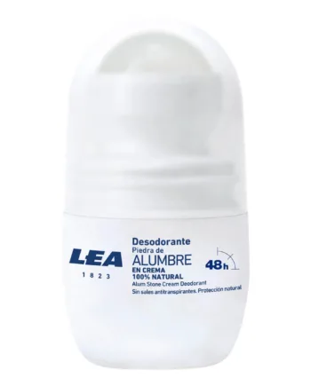 Lea Classic Deo Cream Roll On  Alum  100  Naturlig  Rejsestørrelse  20 Ml