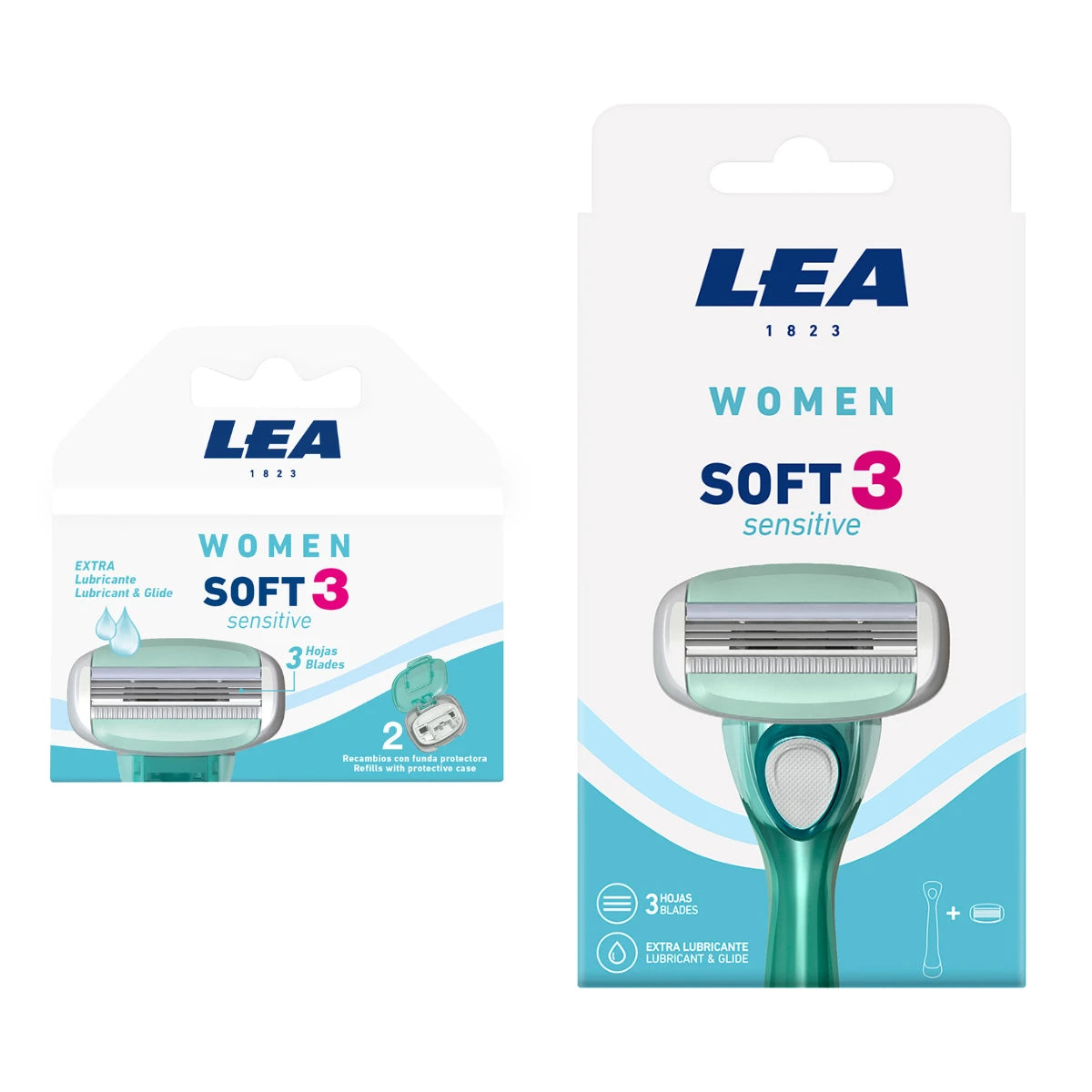Lea Classic Soft   Sensitive Sæt  Skraber   Barberblade
